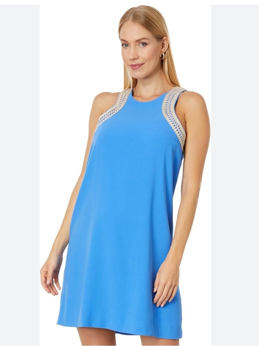 Lilly Pulitzer Amayah Soft Shift Dress in Blue Tang Size 16